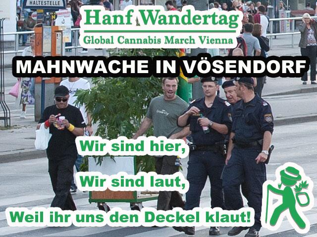 HANF WANDERTAG MAHNWACHE IN VÖSENDORF